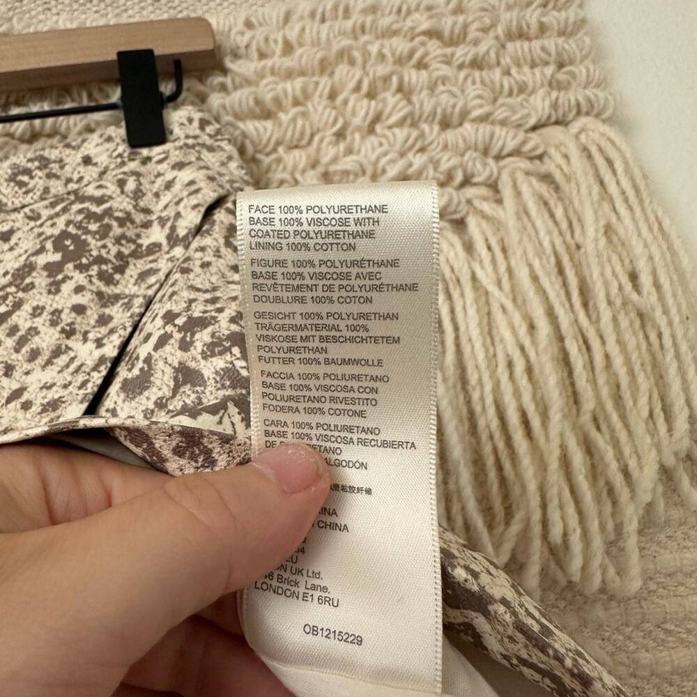 Free People Fake Out Leopard Print Faux Leather S… - image 5